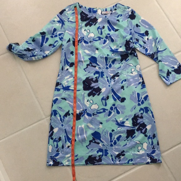 NWT CK Bradley Hudson blue floral shift dress M L - Picture 9 of 13